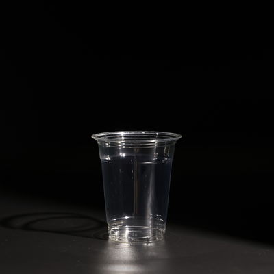 12oz Coppa PET monouso in plastica trasparente Bevanda fredda Boba Tea con logo stampato