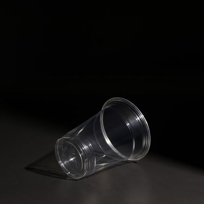 16OZ khối lượng tinh khiết PET dùng một lần với mái vòm và nắp phẳng cho nước trái cây trên đường đi