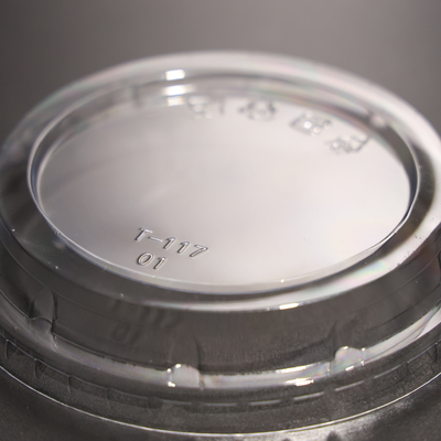 BPA-free Plastic Cup Lid FAD Certified 117mm Size For PP Bucket