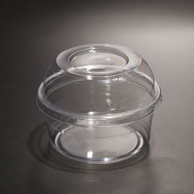 Plastic Disposable Cup with Clear and Various Dome/Flat Lid